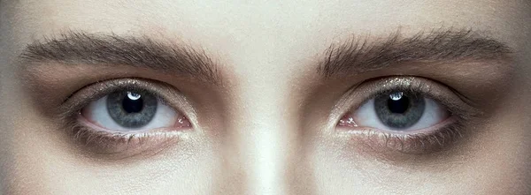 Krásné Ženské Oči Zavřít — Stock fotografie