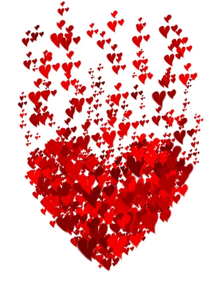 Pozadí Srdce Den Svatého Valentýna — Stock fotografie