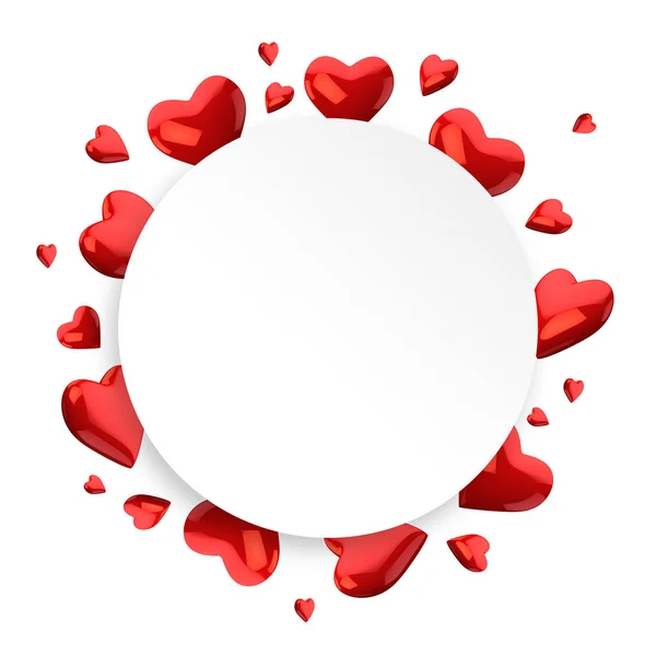 Kalpler Kökenli Valentine Day — Stok fotoğraf