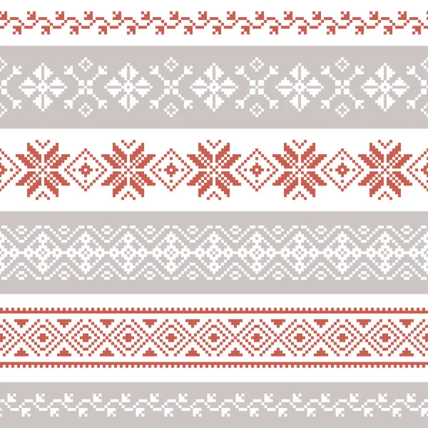 Patrón vectorial sin costuras de Navidad para impresión, web e impresiones — Vector de stock