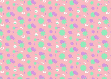 Bebek modeli. Pembe. Vektör çizim