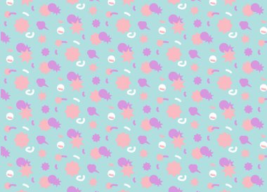 Bebek modeli. Mavi. Vektör çizim