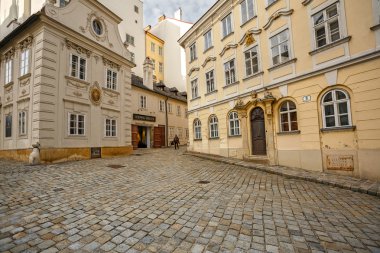 Ortaçağ binaları 18 ve 19 yüzyıl. Viyana, Avusturya.