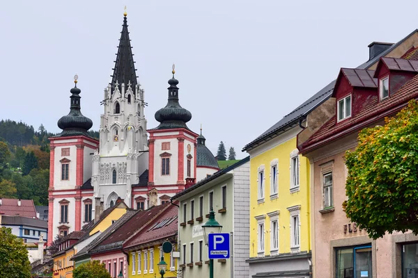 Shrine of Our Lady in city Mariazell, site of pilgrimage for catholics. Austria. — Stock Photo, Image