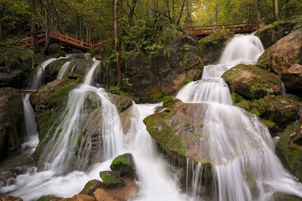 Myra Falls in the municipality of Muggendorf. Lower Austria. — Stock Photo, Image