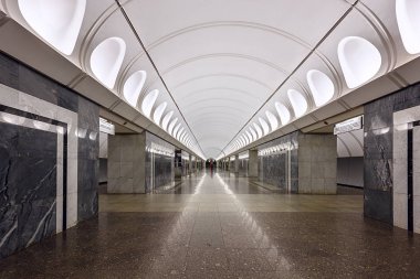  Metro İstasyonu Dostoevskaya, hizmete 2010 Merkezi Moskova, Rusya
