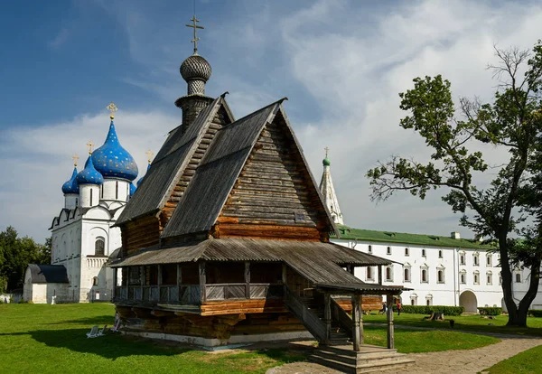 Chiesa di San Nicola in legno nel Cremlino di Suzdal. Suzdal, Anello d'oro, Russia — Foto Stock