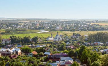  Eski Rus Suzdal şehir görünümünü. Altın yüzük, Rusya Federasyonu