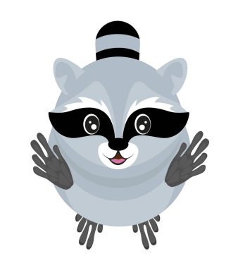 Rakun. Üstten Görünüm