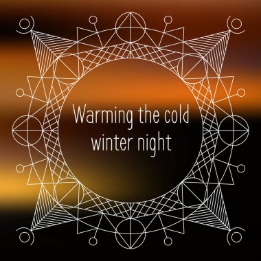 Geometrik süsleme ve cümle ısınma t ile arka plan