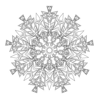 Geometrik şekiller soyut dairesel süsleme