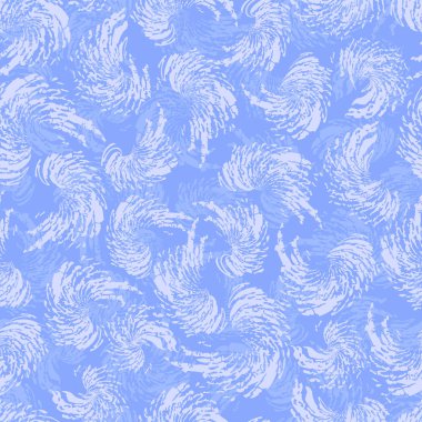 Mavi arka plan, el yapımı b seamless modeli soyut tüy