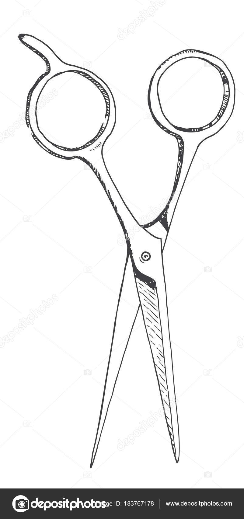 Scissors Drawing Silhouette, scissors, text, technic, sign png | Klipartz