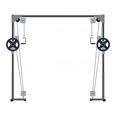 Kablo makine. Güç simülatörü crossover. Güç için çoklu spor salonu