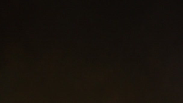 샐러드 야채 검은 배경에 고립 된 비행. 얇게 떠. 슬로우 모션. — 비디오