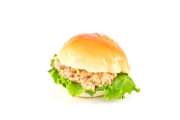 Ton balığı ile taze burger — Stok fotoğraf