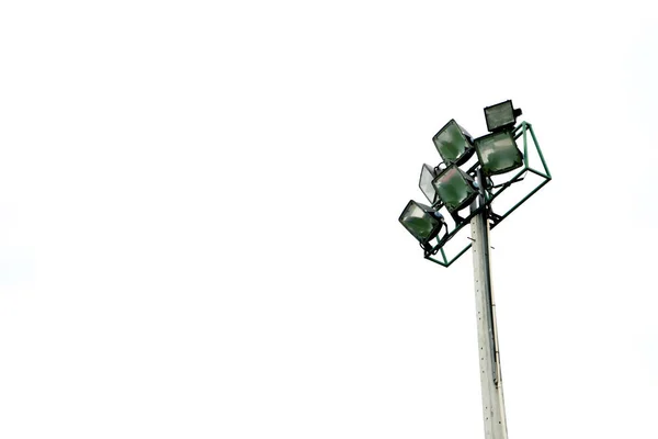 Lysene på stadionet isoleres – stockfoto