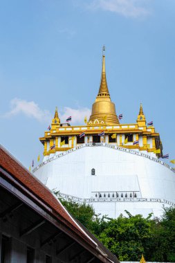 Wat Saket, Bangkok Tayland - 18 Aralık 2019 Wat Saket, 