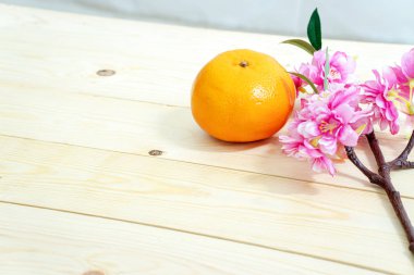 Ay Yeni Yılı Aksesuarları ve Çin Yeni Yılı. Turuncu