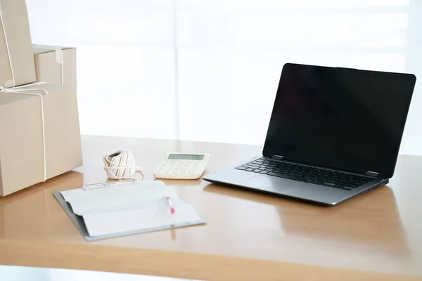 Kleine Middelgrote Ondernemingen Computer Online Winkelen Commerce Internet — Stockfoto