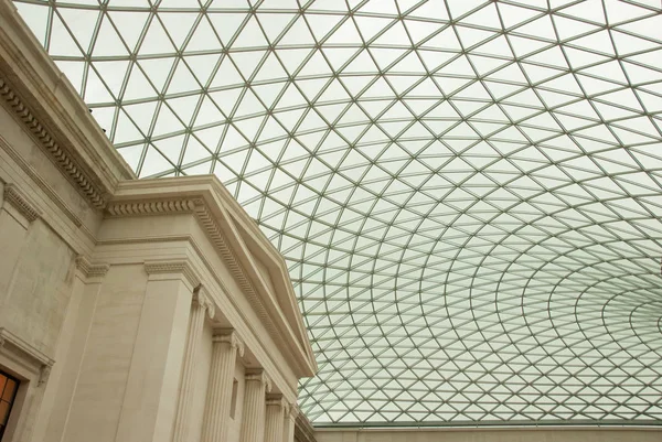 Londres Marzo 2016. Museo Británico. Detalle de La cúpula de cristal — Foto de Stock