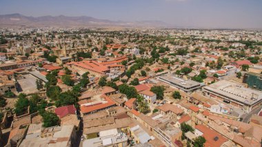 Lefkoşa, kuzey kesiminde havadan görünümü