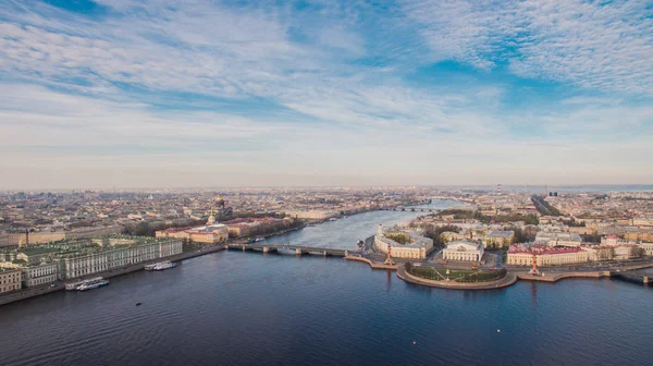 Вид с воздуха на Санкт-Петербург, центр города — стоковое фото
