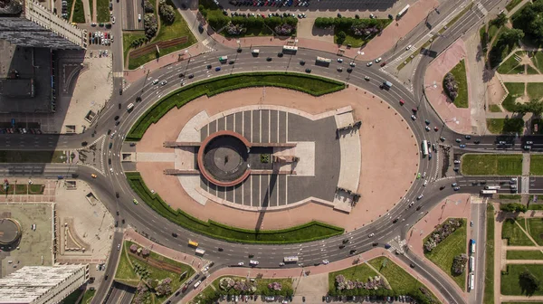 Vista aérea de Ploschad Pobedy en San Petersburgo — Foto de Stock