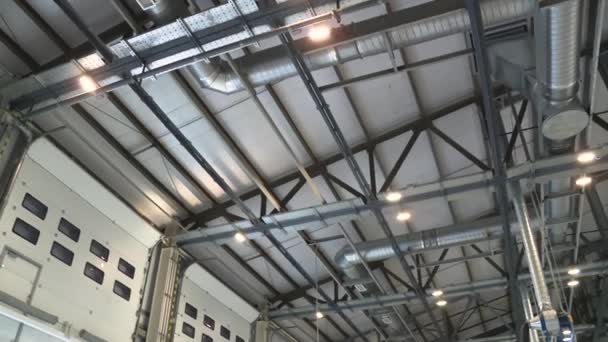 Ventilation system in modern industrial building — Stock Footage Ventilation system in modern industrial building Royalty Free Stock Footage