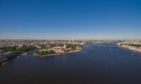 Aerial view of Peter and Paul Fortress — Stock Photo, Image