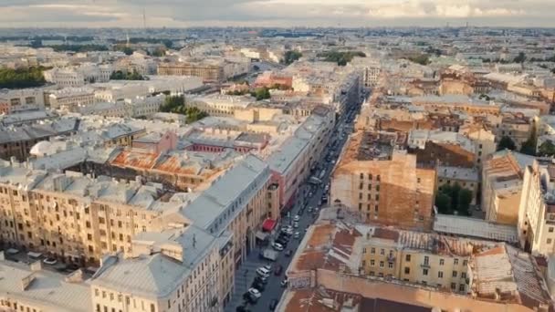 Stadsbilden i St. Petersburg — Stockvideo