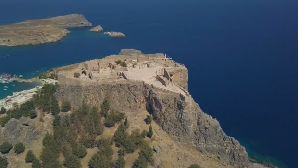 Vue aérienne de l'ancienne Acropole de Lindos 