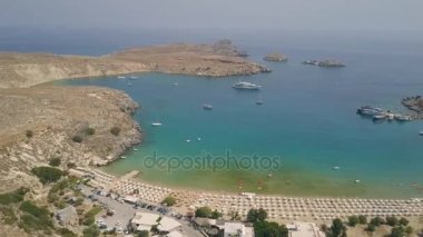 Lindos Beach havadan görünümü
