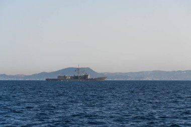 Deniz Eylül 2017 - askeri Türk gemi yan görünüm