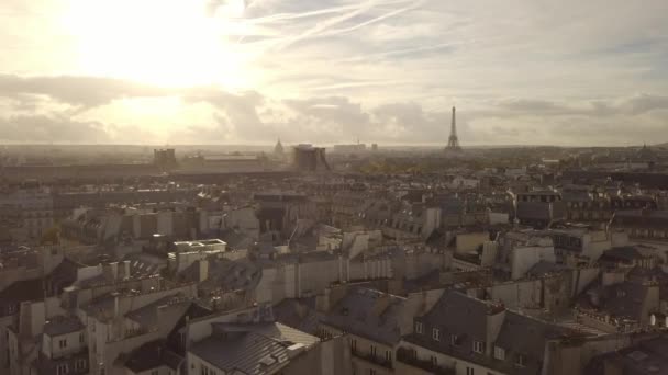 Stadsbilden i Paris — Stockvideo