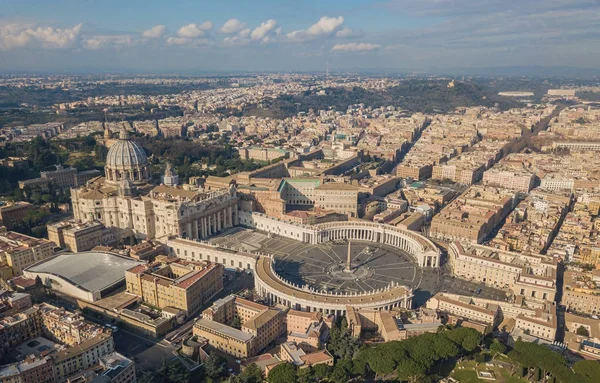 Vista aérea de la ciudad del Vaticano — Foto de Stock