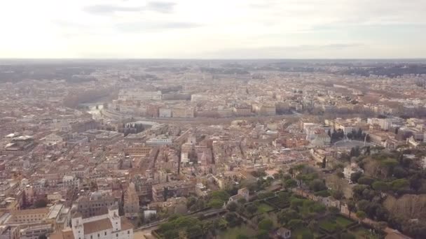 Paesaggio urbano di Roma — Video Stock