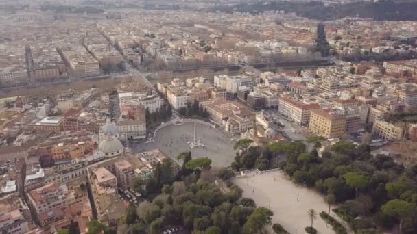 Міський пейзаж Риму — стокове відео