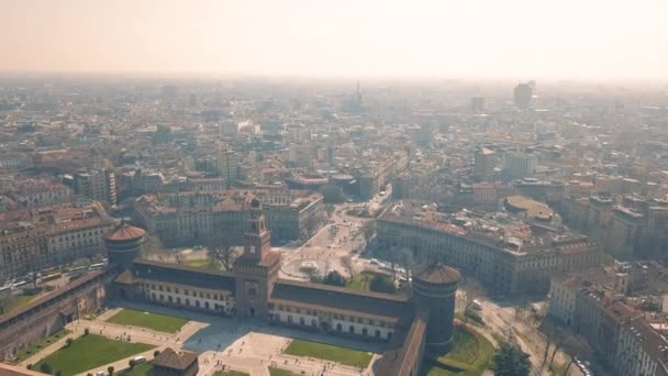 Stadsbilden i Milano — Stockvideo