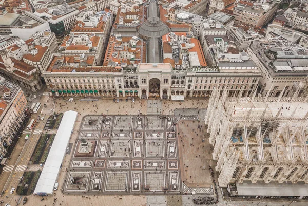 Vista aérea de Piazza del Duomo — Foto de Stock
