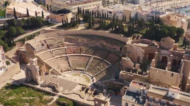 Römisches Theater in Cartagena — Stockvideo