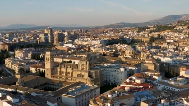 Stadsgezicht van Granada — Stockvideo
