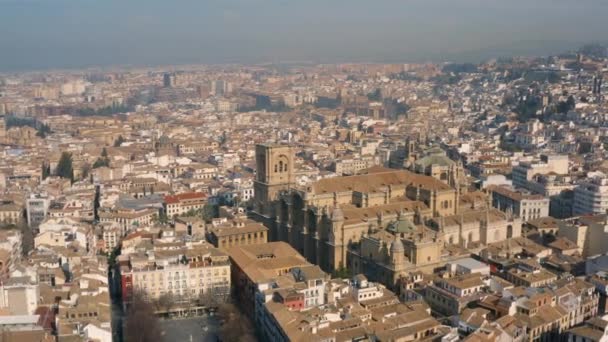 Granada 'nın şehir manzarası — Stok video