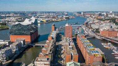 Hamburg şehrinin manzarası