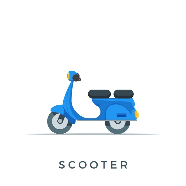 Den blå motorcykeln. Isolerad vektorillustration — Stock vektor