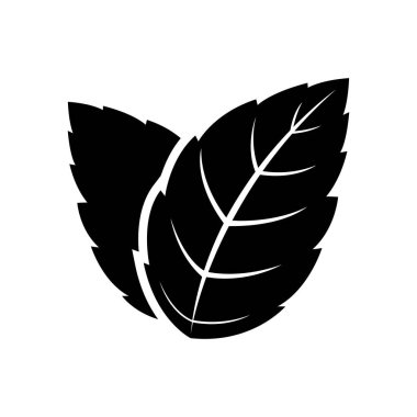 Kara Nane Yaprakları işareti. İzole Vektör İllüstrasyonu