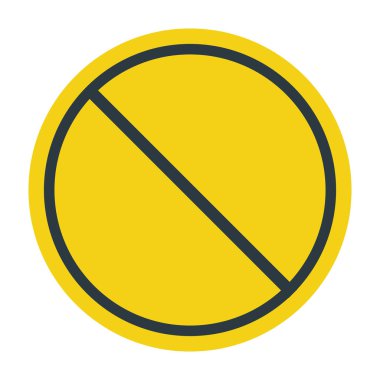 Boş Uyarı Çemberi. İzole Vektör İllüstrasyonu