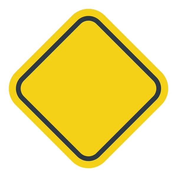 Σύμβολο προειδοποίησης Blank Square. Εικονογράφηση διανύσματος — Διανυσματικό Αρχείο