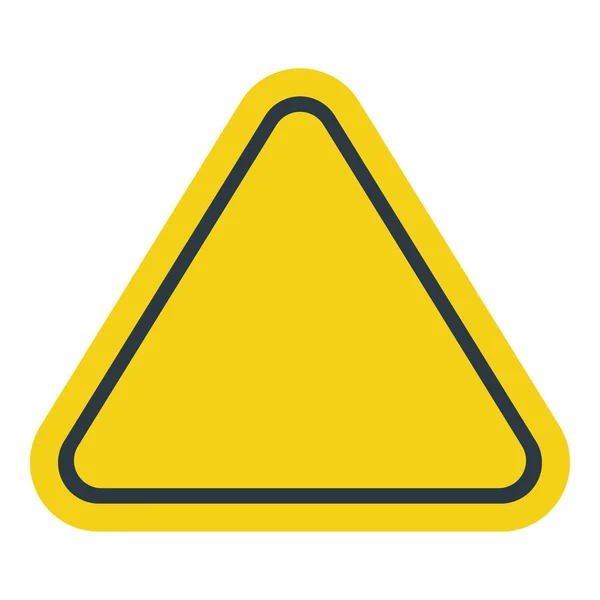 Tomma triangeln av varningstecken. Isolerad vektorillustration — Stock vektor