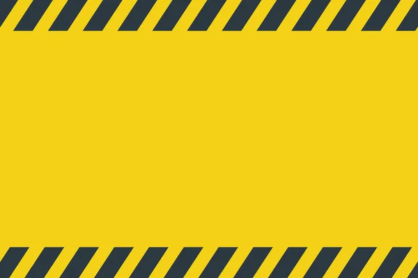 Cuadro horizontal en blanco del signo de advertencia con texto en la parte superior — Archivo Imágenes Vectoriales